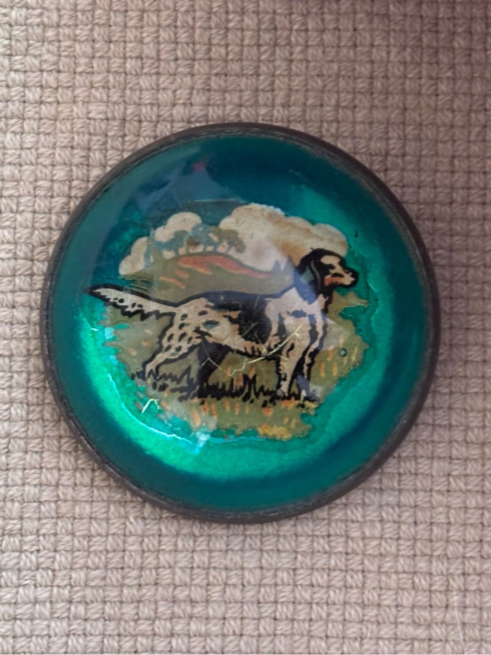 Vintage Bridle Button Pin